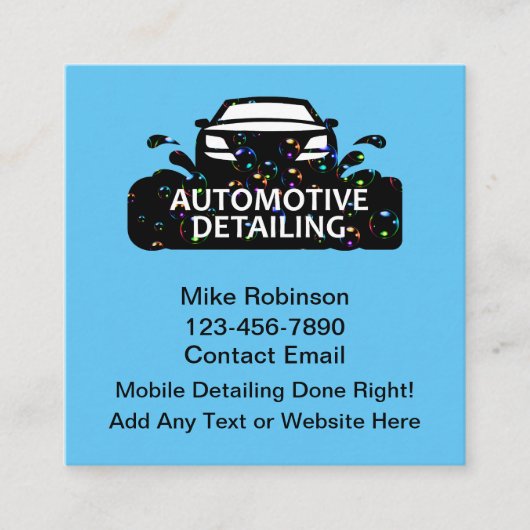 Cool Automotive Detailing Unieke Visitekaartjes (Voorkant)