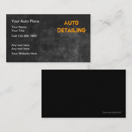 Cool Automotive Details Visitekaartjes (Voorkant / Achterkant)