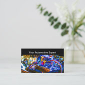 Cool Automotive Engine Thema Visitekaartje (Staand voorkant)