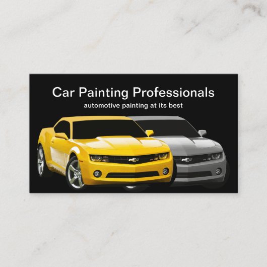 Cool Automotive Painting Service Visitekaartje (Voorkant)