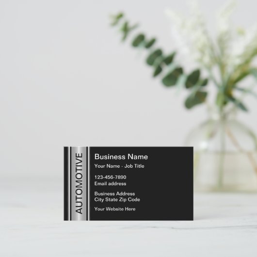 Cool Automotive Services Business Kaarten Afsprakenkaartje (Staand voorkant)