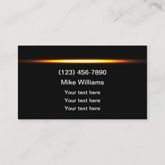 Cool Automotive Services Moderne Visitekaartjes (Achterkant)