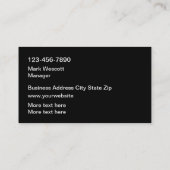 Cool Automotive Sleek Moderne Visitekaartjes (Achterkant)