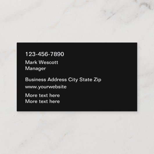 Cool Automotive Sleek Moderne Visitekaartjes (Achterkant)