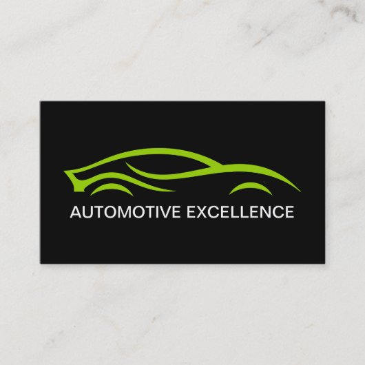 Cool Automotive Sleek Moderne Visitekaartjes (Voorkant)