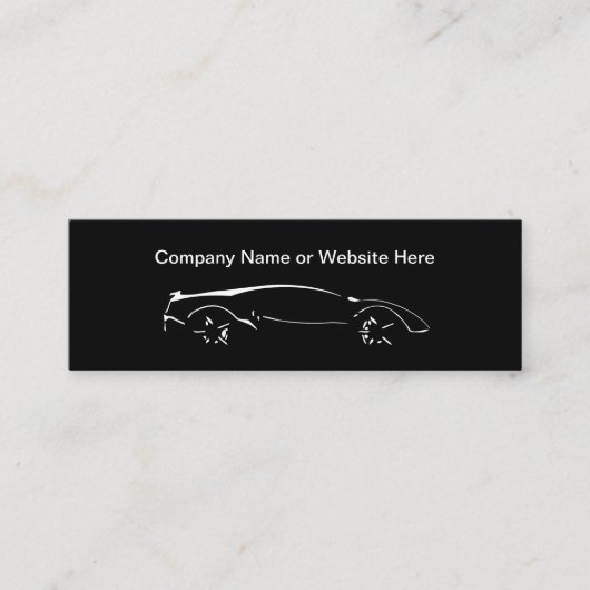 Cool Automotive Thema Compact Style Visitekaartjes (Voorkant)