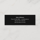 Cool Automotive Thema Compact Style Visitekaartjes (Achterkant)