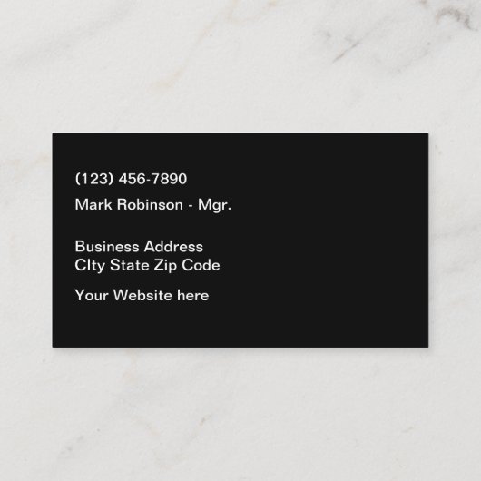 Cool Automotive Thormed Visitekaartjes (Achterkant)