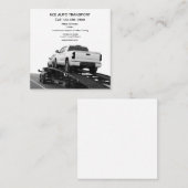 Cool Automotive Transport Flatbed Towing Business Vierkante Visitekaartje (Voorkant / Achterkant)