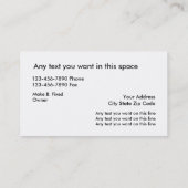 Cool Automotive Visitekaartje (Achterkant)