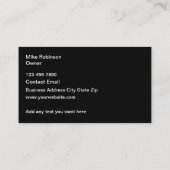 Cool Automotive Visitekaartjes Design (Achterkant)