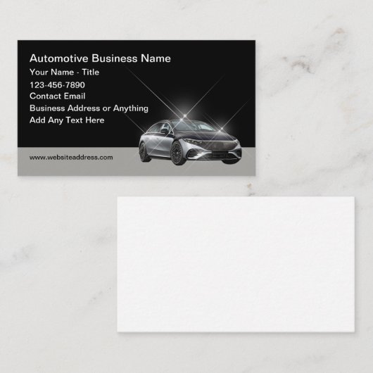 Cool Automotive Visitekaartjes Design (Voorkant / Achterkant)