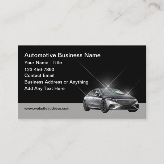 Cool Automotive Visitekaartjes Design (Voorkant)