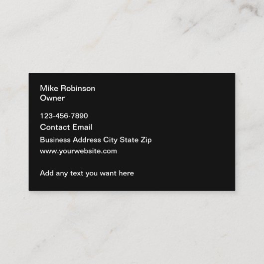 Cool Automotive Visitekaartjes Design (Achterkant)