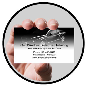 Cool Automotive Window Tinting Details Visitekaartje
