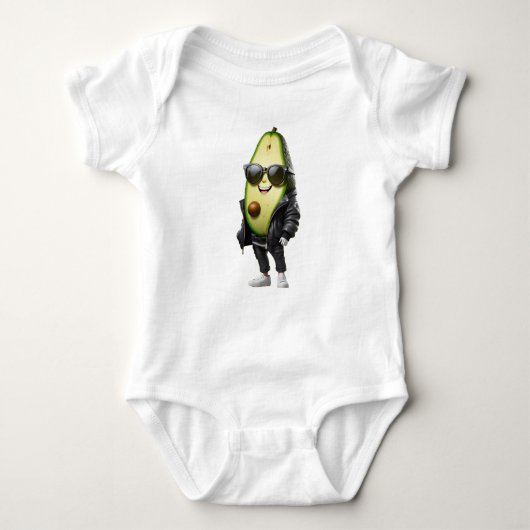 Cool Avocado | Baby Jersey romper (Voorkant)