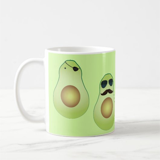Cool avocado mok koffie (Links)