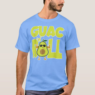 Cool Avocado Rock n Roll 60s Guacamole Healthy Foo T-shirt