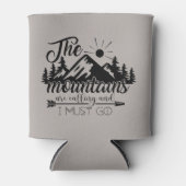 cool avontuur van het woord in de bergen blikjeskoeler (Voorkant)