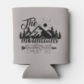 cool avontuur van het woord in de bergen blikjeskoeler (Achterkant)