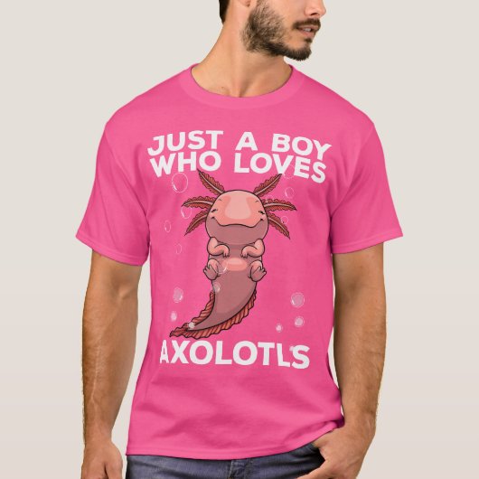Cool Axolotl kunst voor mannen jongens Mexicaanse  T-shirt (Voorkant)