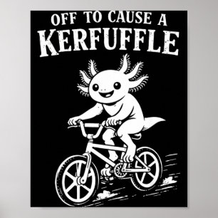Cool Axolotl Meme Off vanwege opschudding Poster