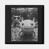 Cool Axolotl Selfie Magneet (Voorkant)