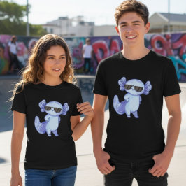 Cool Axolotl Sunglasses Youth Kids T-Shirt