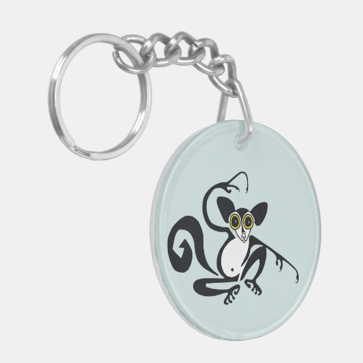 Cool AYE-AYE -Primaat - Lemur- Madagaskar - Sleutelhanger (Voorkant Links)
