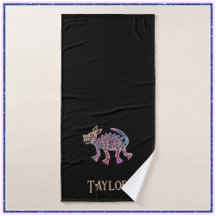 Cool Aztec Design Dog Bath Towels