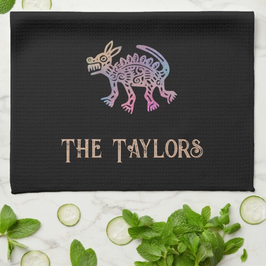 Cool Aztec Design Dog Theedoek (Gevouwen)