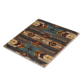 Cool Aztec faux hout Tegeltje (Zijkant)