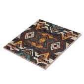 Cool Aztec faux hout Tegeltje (Zijkant)