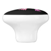 Cool Aztec Geïnspireerde Multicolor Dog Keramische Knop (Zijkant)