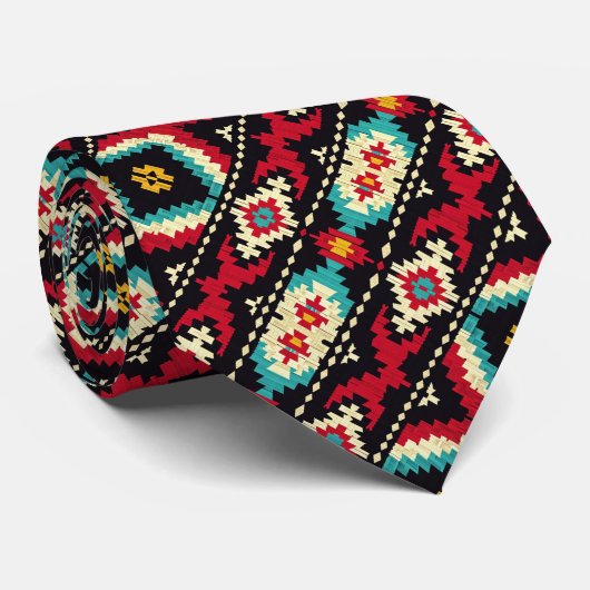 Cool Aztec patroon betegeld Stropdas (Opgerold)