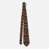 Cool Aztec patroon betegeld Stropdas (Achterkant)