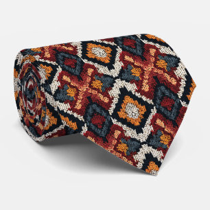 Cool Aztec patroonbetegelde stropdas