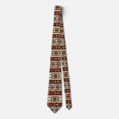 Cool Aztec Western tegelpatroon stropdas (Voorkant)