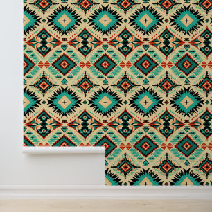 Cool Aztec Western tegelpatroon Wallpaper Behang