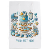 Cool baby boy douche aanpasbaar medium cadeauzakje (Achterkant)