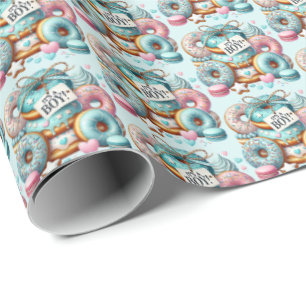 Cool baby boys donut betegeld baby shower cadeaupapier