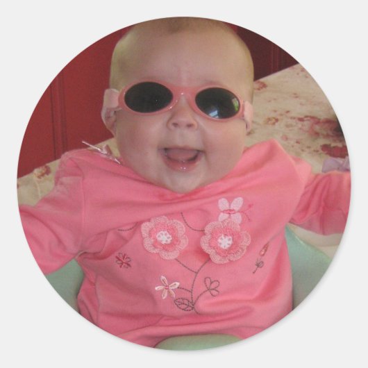 Cool baby Cool Ronde Sticker (Voorkant)
