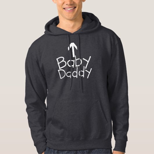 Cool Baby Dad Father Dark Hooded Sweatshirt (Voorkant)