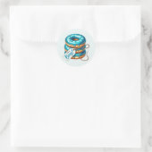 Cool baby jongen douche zoet ronde sticker (Tas)