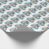 Cool baby jongens donut baby shower betegeld cadeaupapier (Hoek)