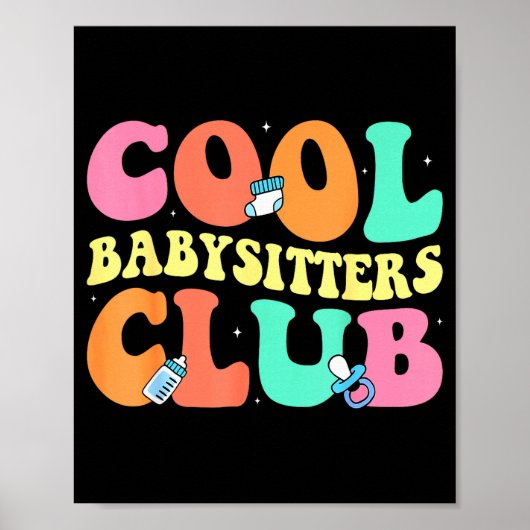 Cool Babysitters Club - Groovy Design Babysitter B Poster (Voorkant)