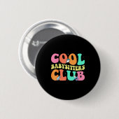 Cool Babysitters Club - Groovy Design Babysitter B Ronde Button 5,7 Cm (Voorkant /achterkant)
