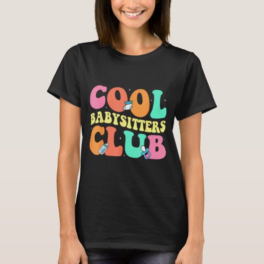 Cool Babysitters Club - Groovy Design Babysitter B T-shirt (Voorkant)