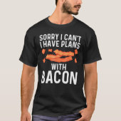 Cool Bacon Art voor mannen Varkenshoudende stammen T-shirt (Voorkant)
