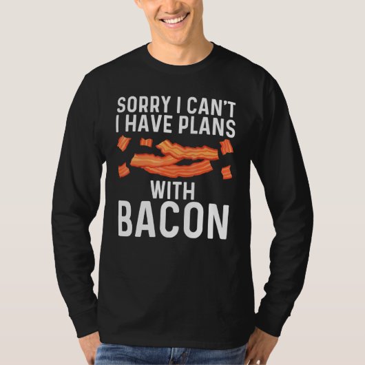 Cool Bacon Art voor mannen Varkenshoudende stammen T-shirt (Voorkant)
